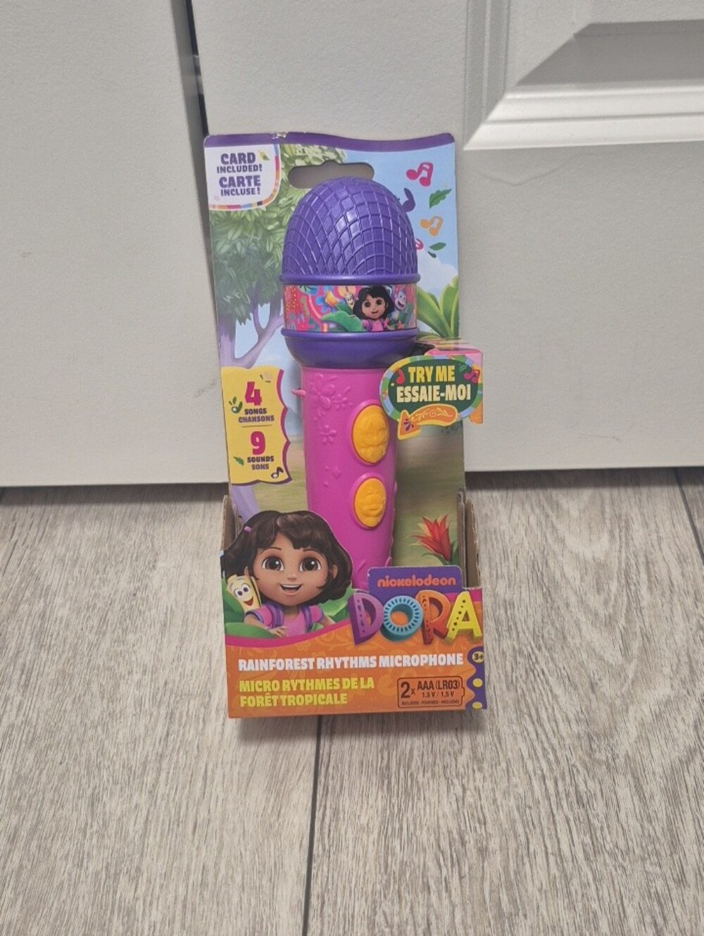 Dora the Explorer Rainforest Rhythms Microphone Toy 15+ Sounds NEW
